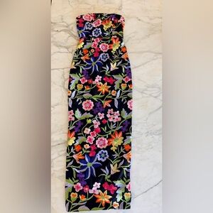 Millie Embroidered Women's Strapless Formal Gown NWT